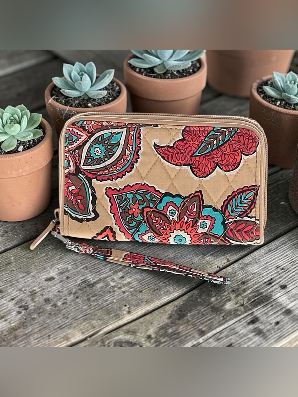 ♥️💙VERA BRADLEY♥️💙Desert Floral RFID Georgia Wallet/NWOT